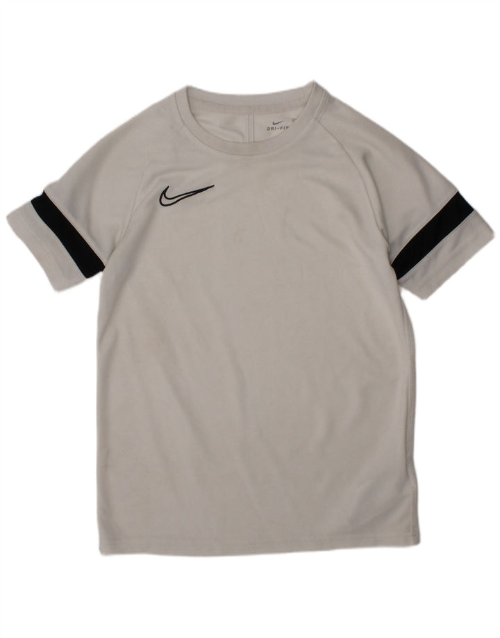 Nike Boys Dri Fit T-Shirt Top 10-11 år Medium White Polyester