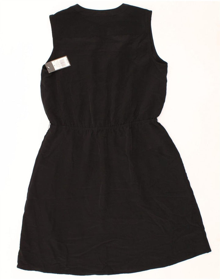 MOSSIMO Womens Sleeveless A-Line Dress UK 12 Medium Black Polyester Vintage Mossimo and Second-Hand Mossimo from Messina Hembry 