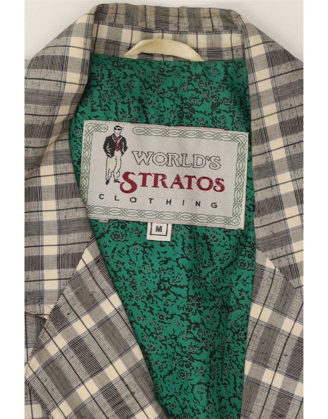 Stratos Herre 2-knap 2-delt jakkesæt UK 38 Medium Grey Check Classic