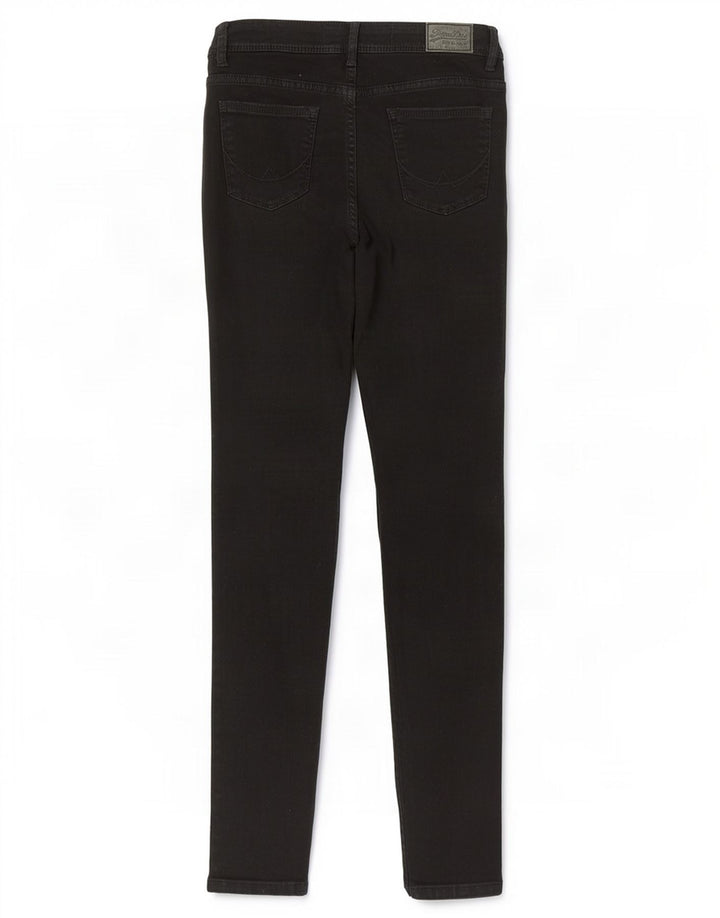 Superdry Alexia Jegging Jeans til kvinder W28 L32 sort bomuld