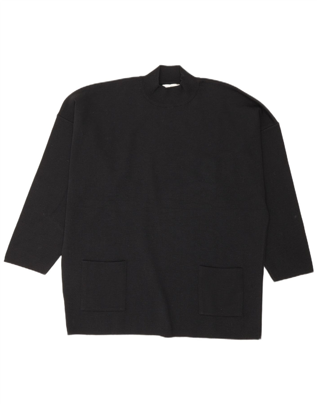 Arnaud & Thierry Gillier Dame Turtle Neck Jumper Sweater UK 14 Medium Bla