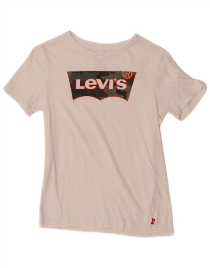 Levi's Boys Grafisk T-Shirt Top 11-12 år Hvid