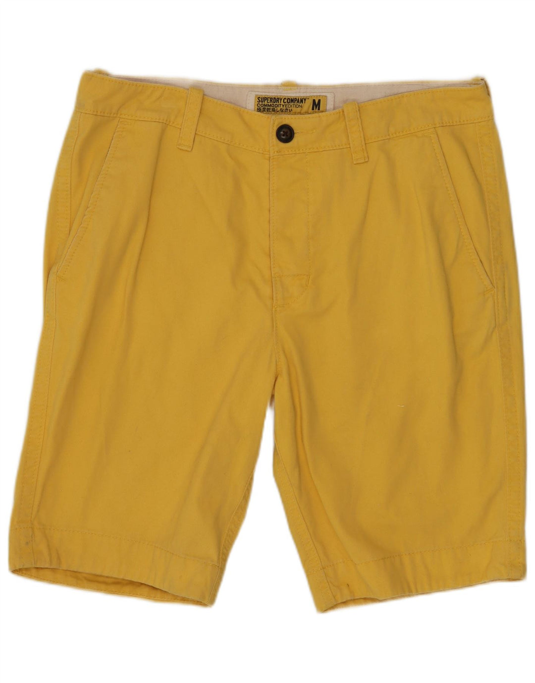 SUPERDRY Chino Shorts til mænd Medium W32 Gul Bomuld