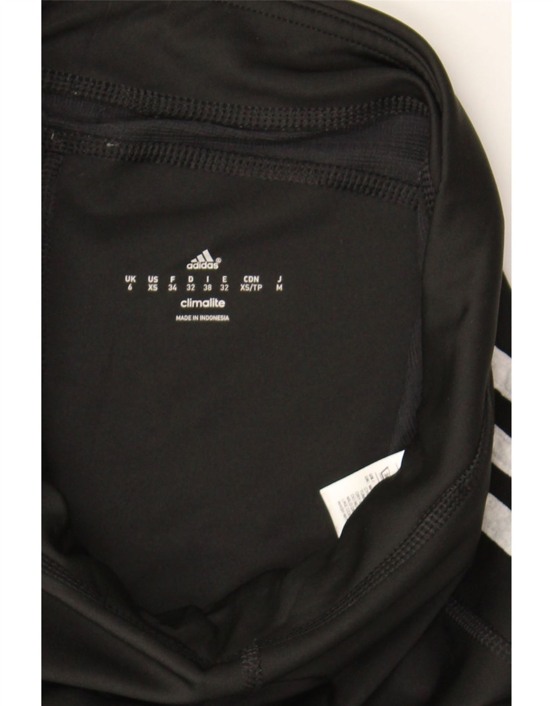 ADIDAS Womens Climalite Capri Leggings UK 6 XS Black Polyester Vintage Adidas and Second-Hand Adidas from Messina Hembry 