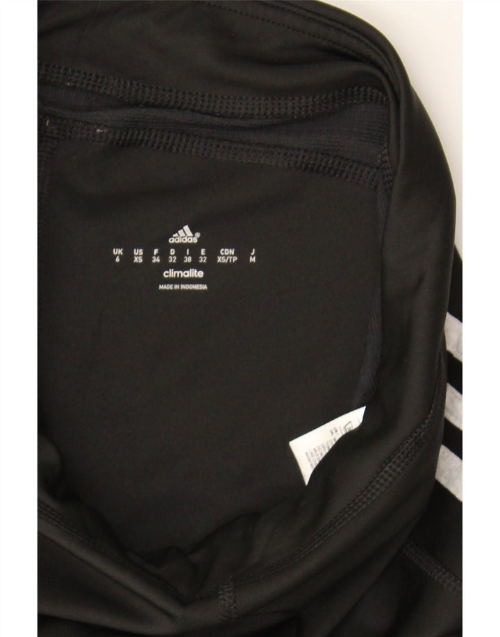 ADIDAS Womens Climalite Capri Leggings UK 6 XS Black Polyester Vintage Adidas and Second-Hand Adidas from Messina Hembry 
