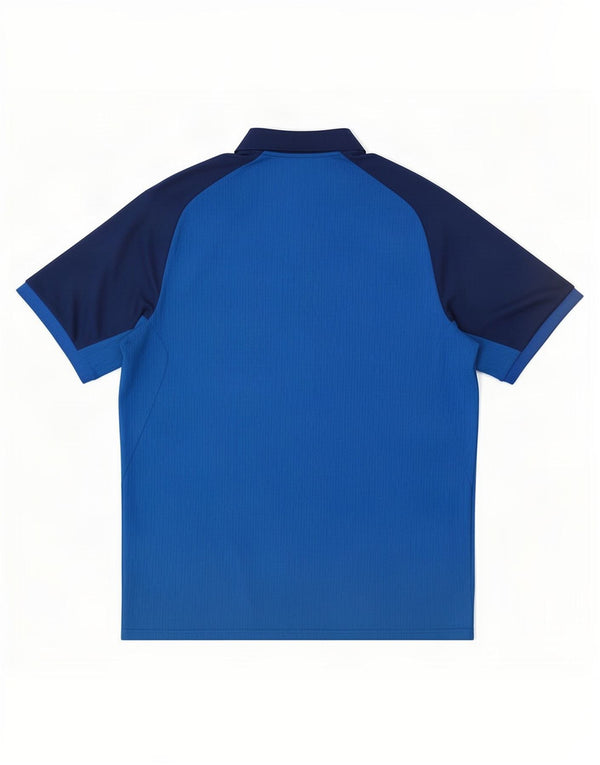 Adidas Herre Climacool Polo Shirt XL Blå Colourblock Polyester