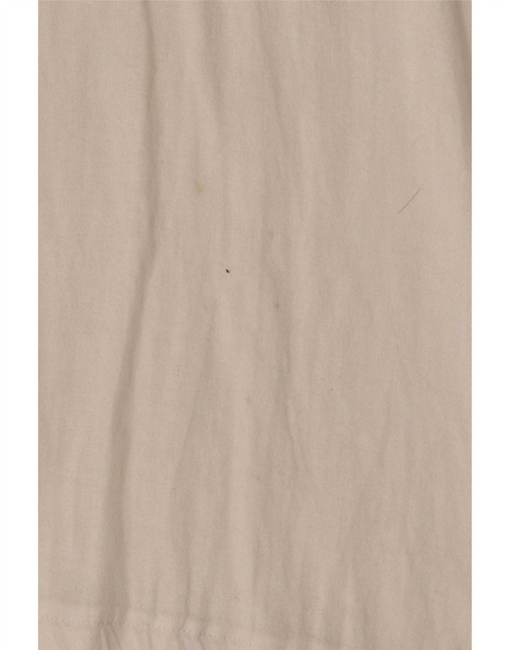 Zara Dame Oversized Bluse Top UK 10 Small White