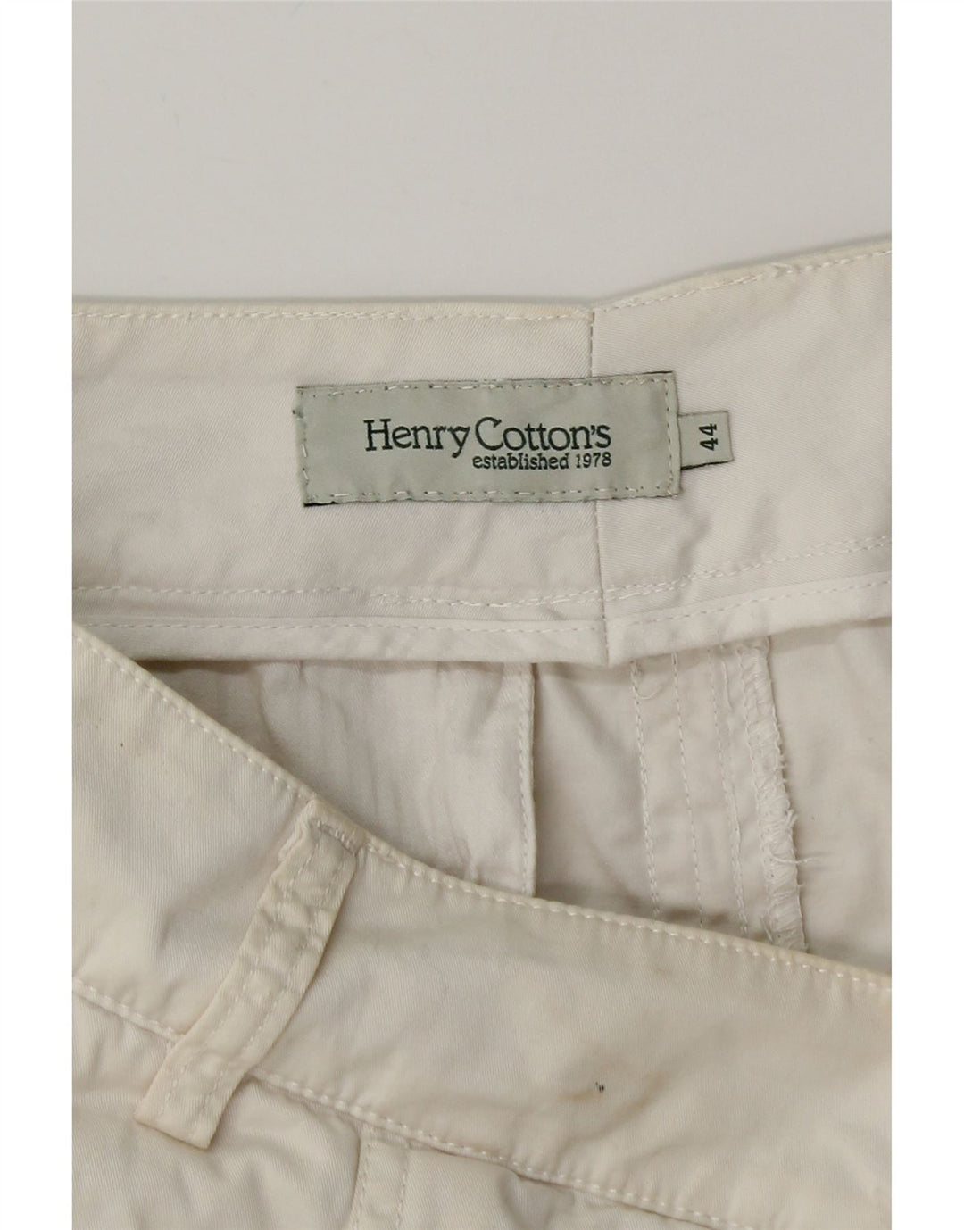 HENRY COTTONS A-line nederdel til kvinder IT 44 Medium W30 Hvid bomuld