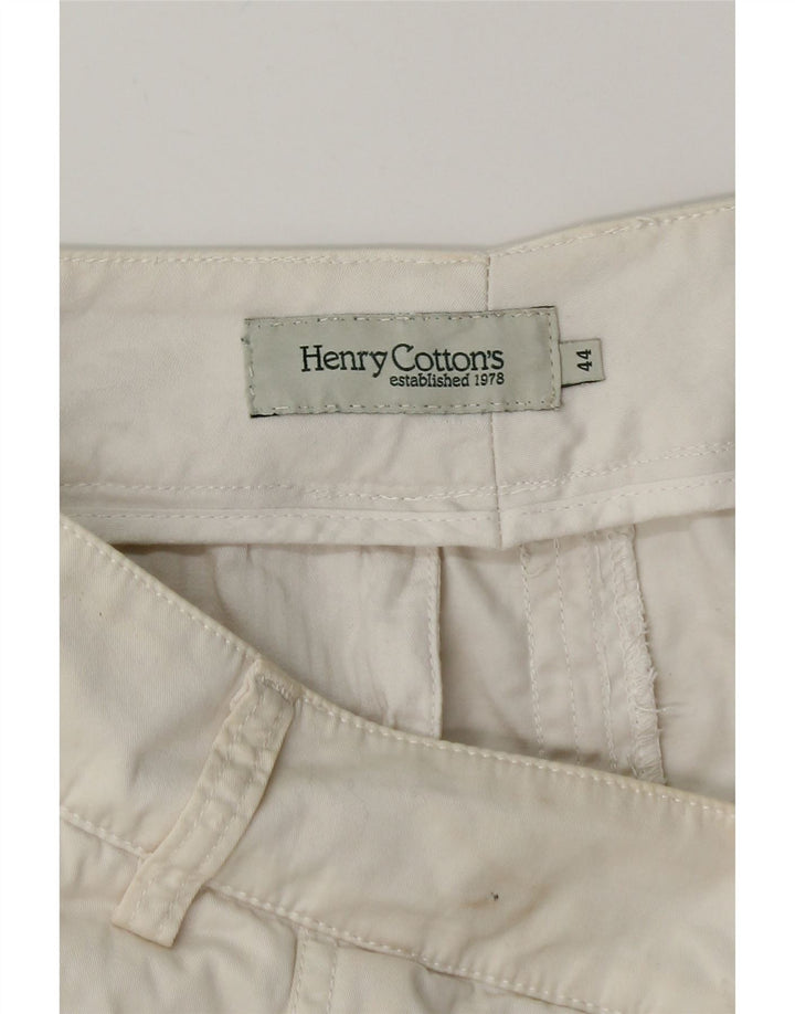 HENRY COTTONS A-line nederdel til kvinder IT 44 Medium W30 Hvid bomuld