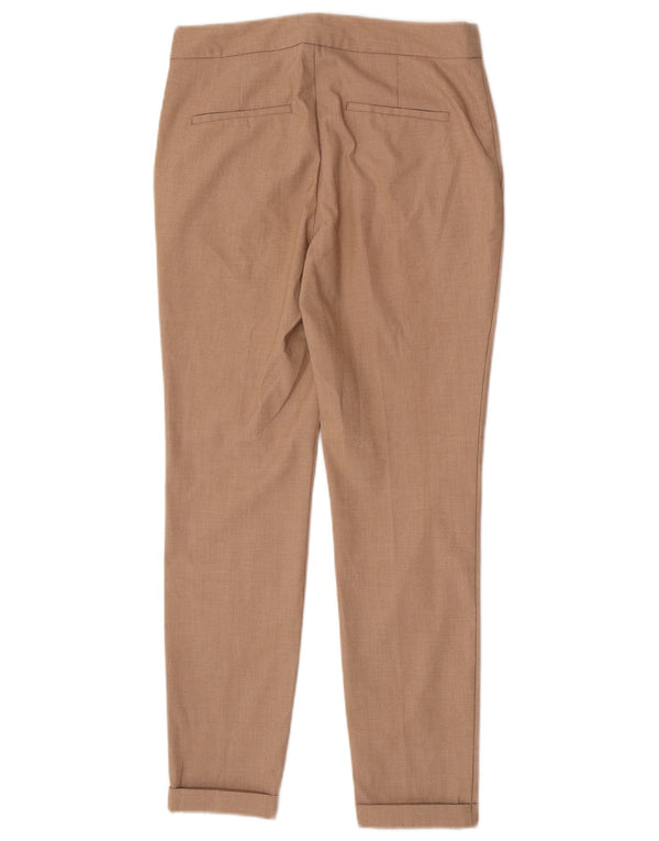 Zara Slim Suit Bukser til kvinder EU 34 2XS W24 L27 Beige Polyester