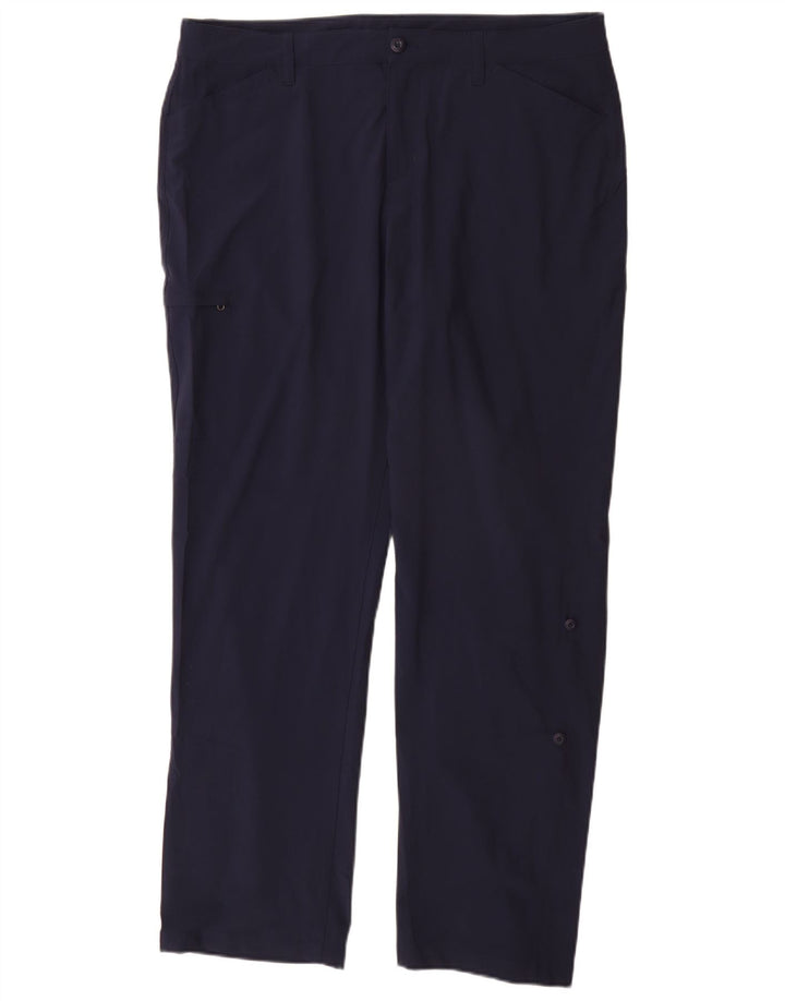 Eddie Bauer Dame Casual Bukser US 16 2XL W36 L32 Marineblå Polyester