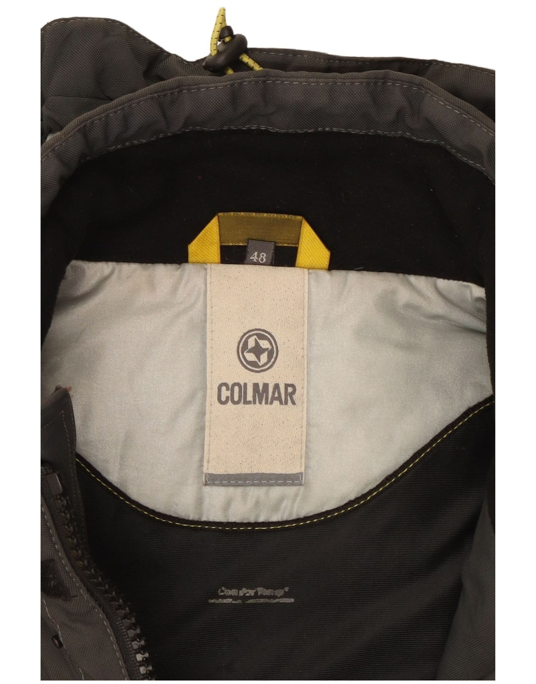 Colmar Skijakke med hætte til mænd IT 48 Medium Grå Colourblock