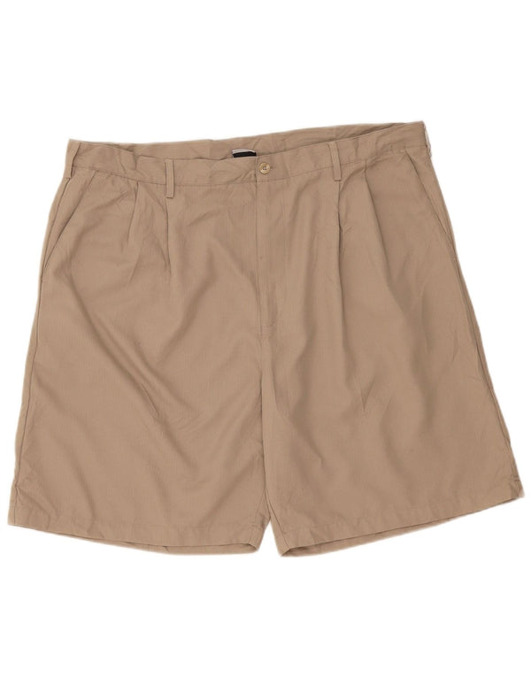 Nike Mens Dri Fit Pegged Chino Shorts W42 2XL Beige Polyester
