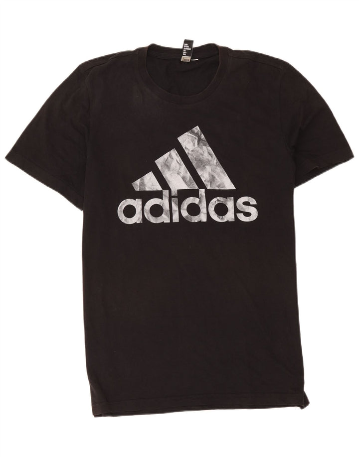 Adidas Grafisk T-shirt top til mænd Medium Sort Colourblock