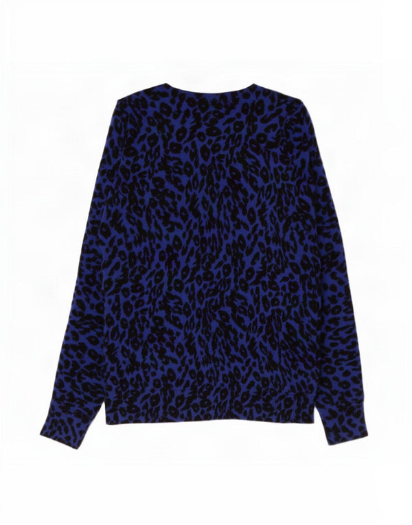 Marks & Spencer Dame Boat Neck Jumper Sweater UK 8 Small Navy Blue