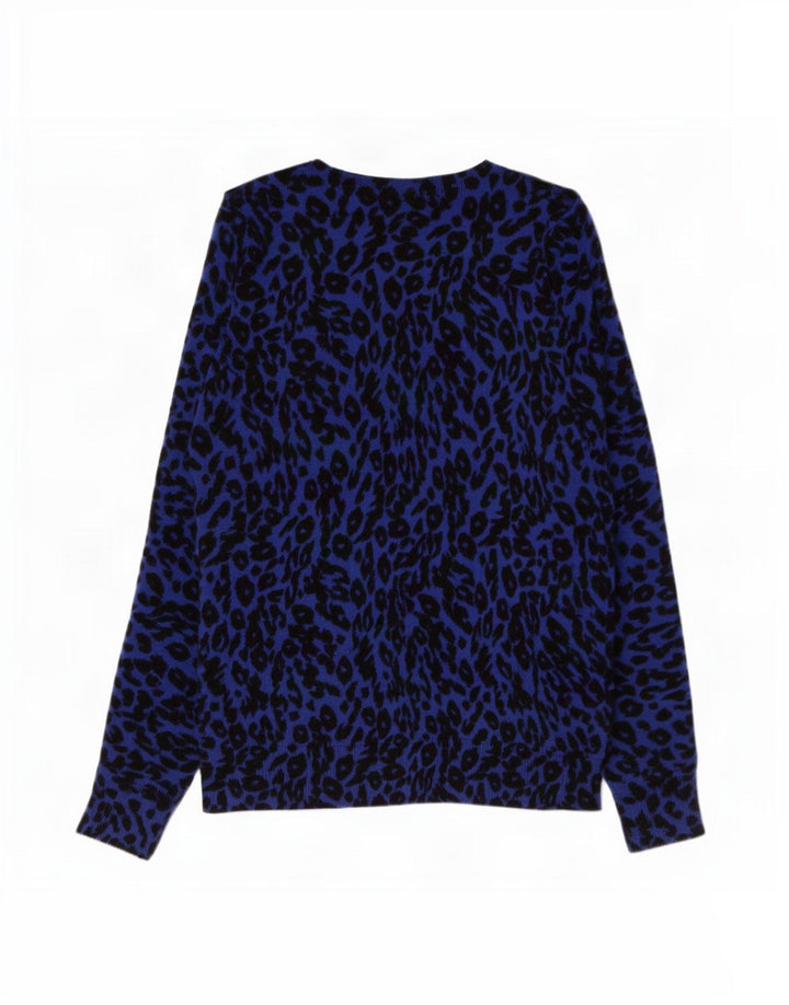 Marks & Spencer Dame Boat Neck Jumper Sweater UK 8 Small Navy Blue