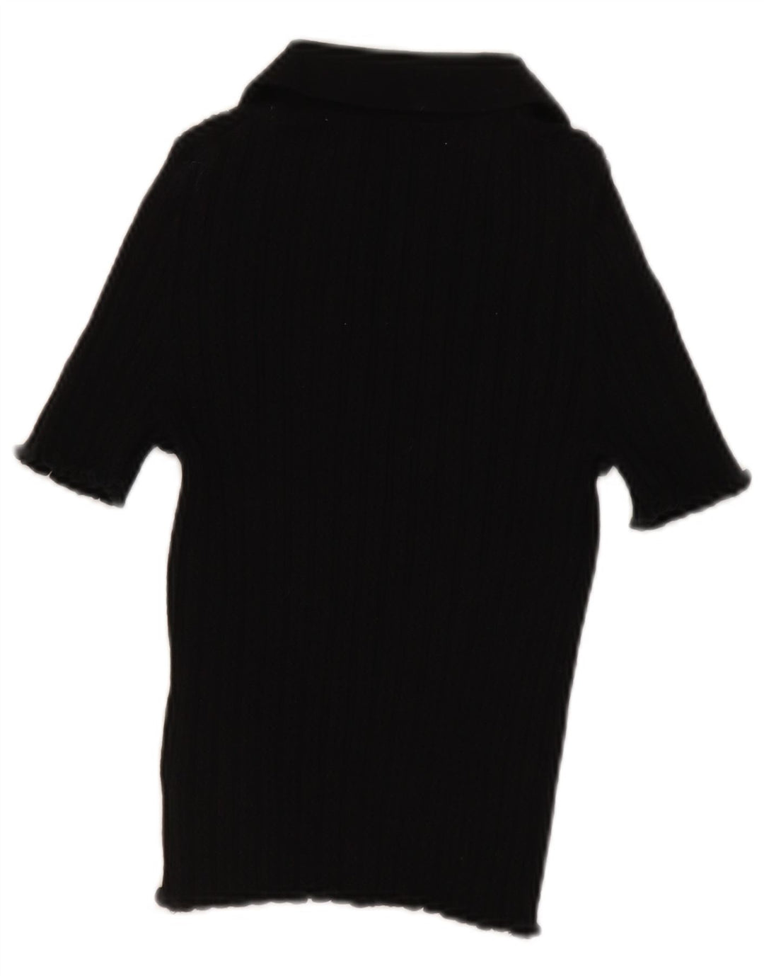 Boden Dame Polo Shirt UK 12 Medium Sort Bomuld