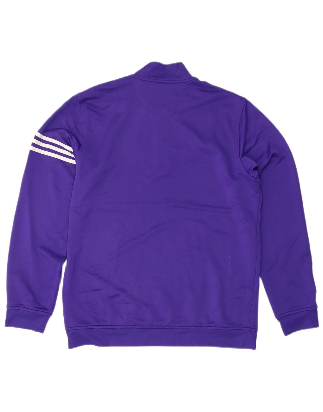 ADIDAS Herre Climalite Sweatshirt med lynlås, stor lilla polyester