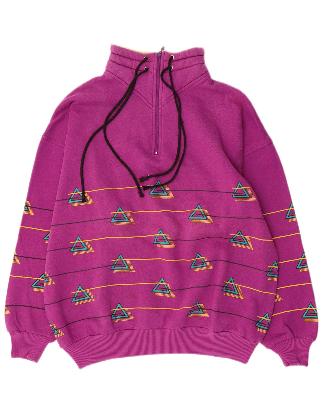 Rodeo Dame grafisk hel træningsdragt EU 40 Medium Pink Geometrisk Retro