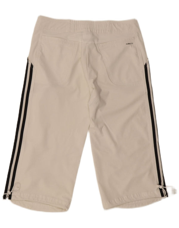 Adidas Dame Clima 365 Capri Bukser UK 12 Medium W30 L20 Hvid Polyester