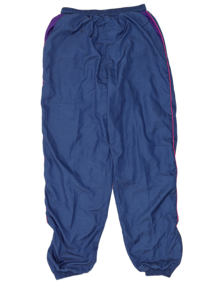 Vintage træningsdragt bukser til mænd Joggers store marineblå polyester