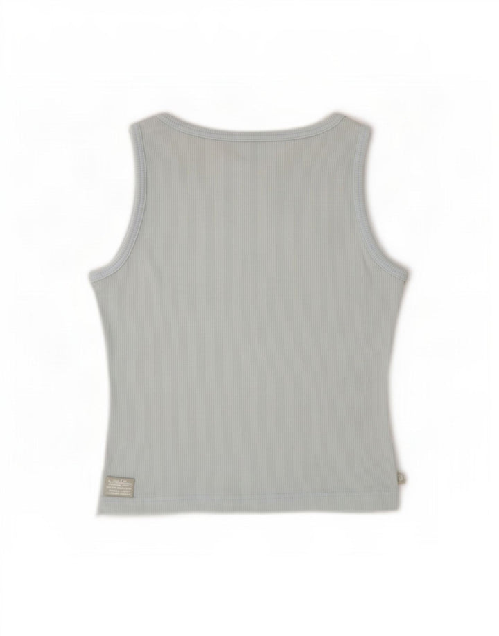Adidas Dame Vest Top UK 14 Medium Blue Nylon