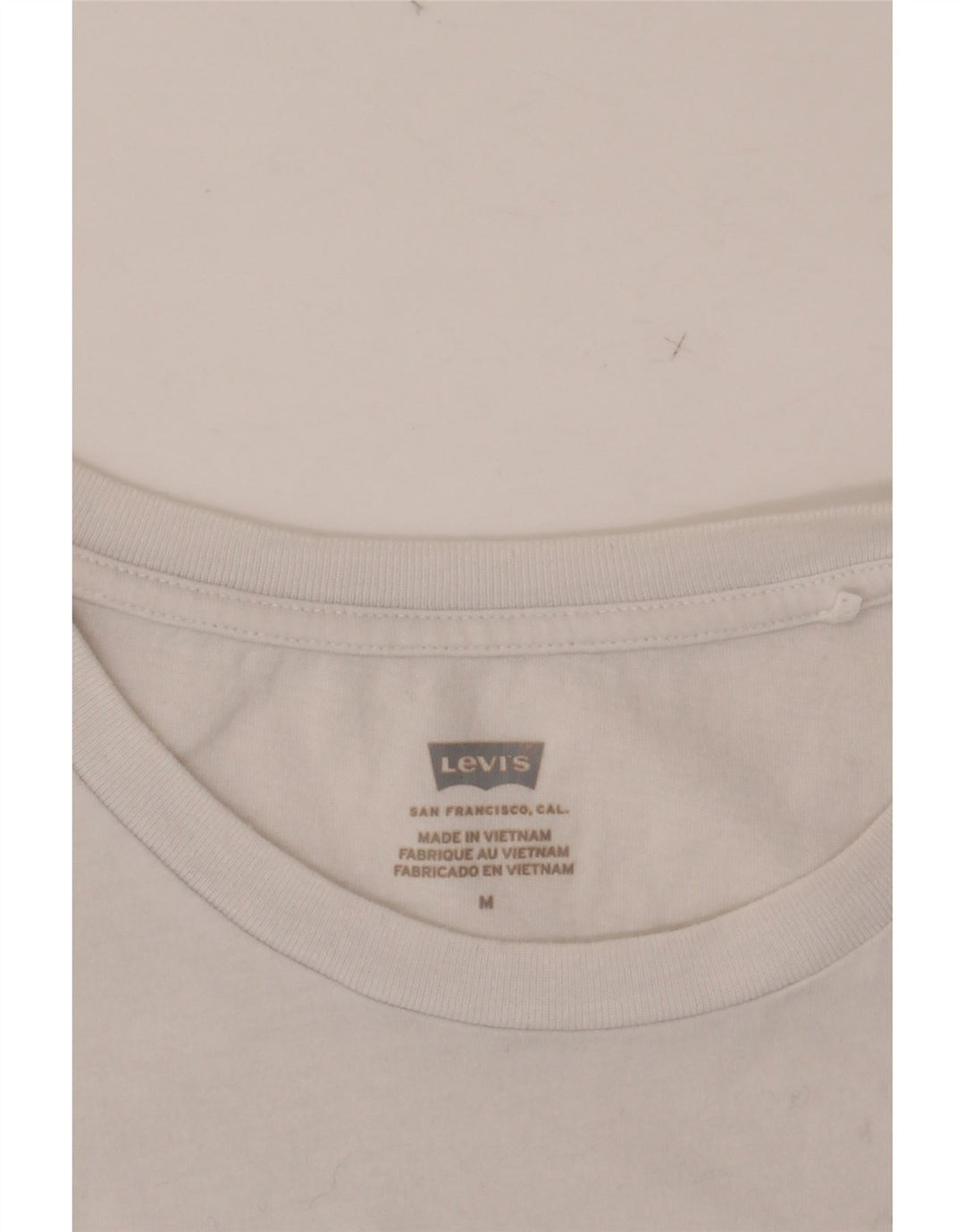 LEVI'S Grafisk T-shirt top til kvinder UK 14 Medium White