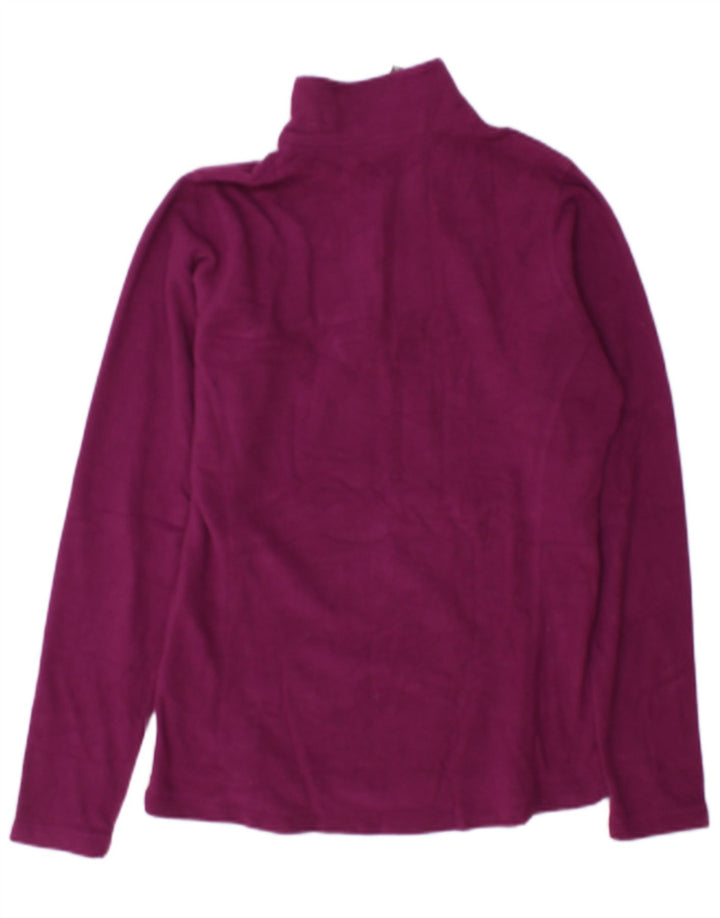 Helly Hansen Fleece Jumper med lynlås til kvinder UK 14 Medium Lilla Polyester