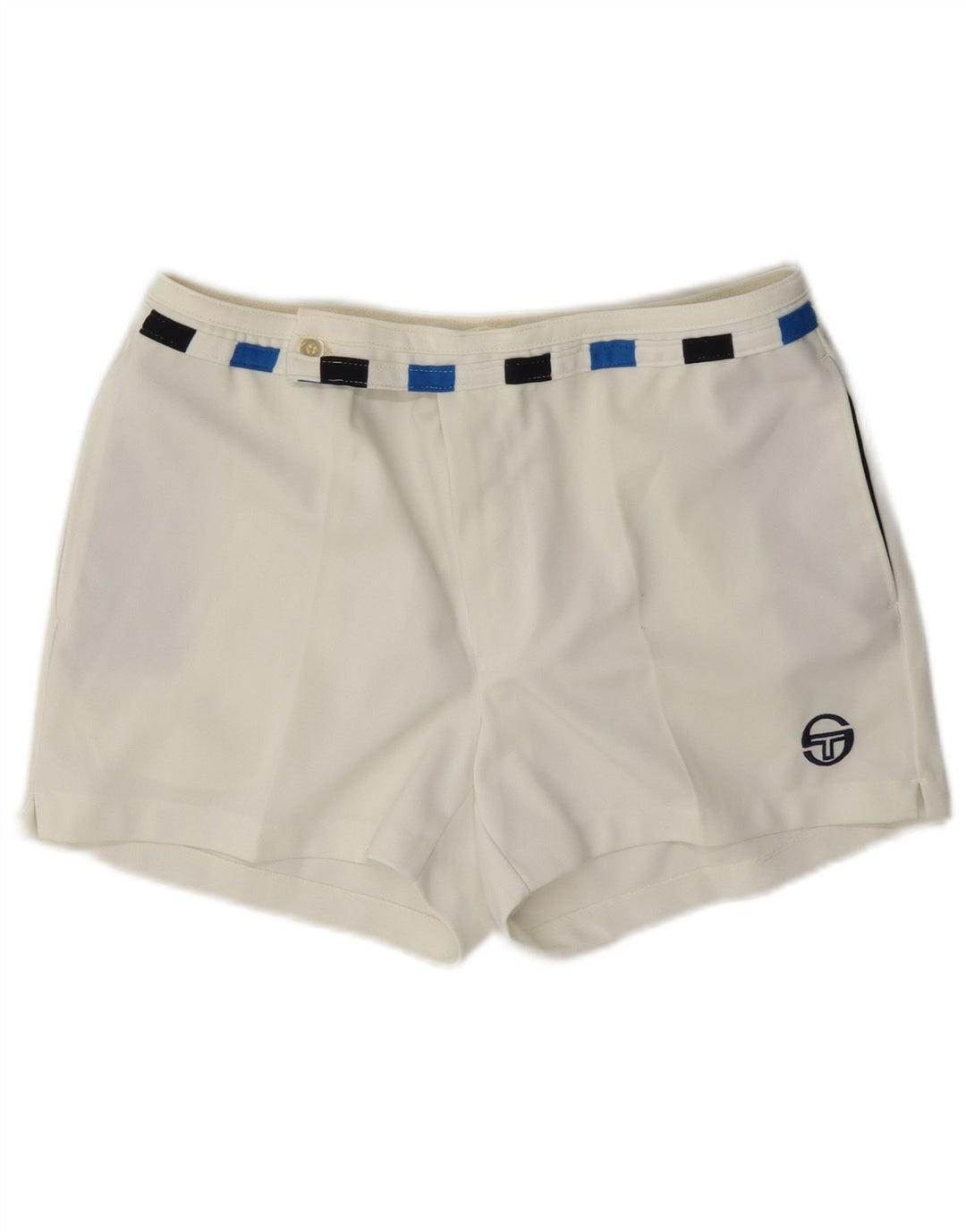 Sergio Tacchini Chino Shorts til kvinder IT 52 2XL W36 Hvid Colourblock