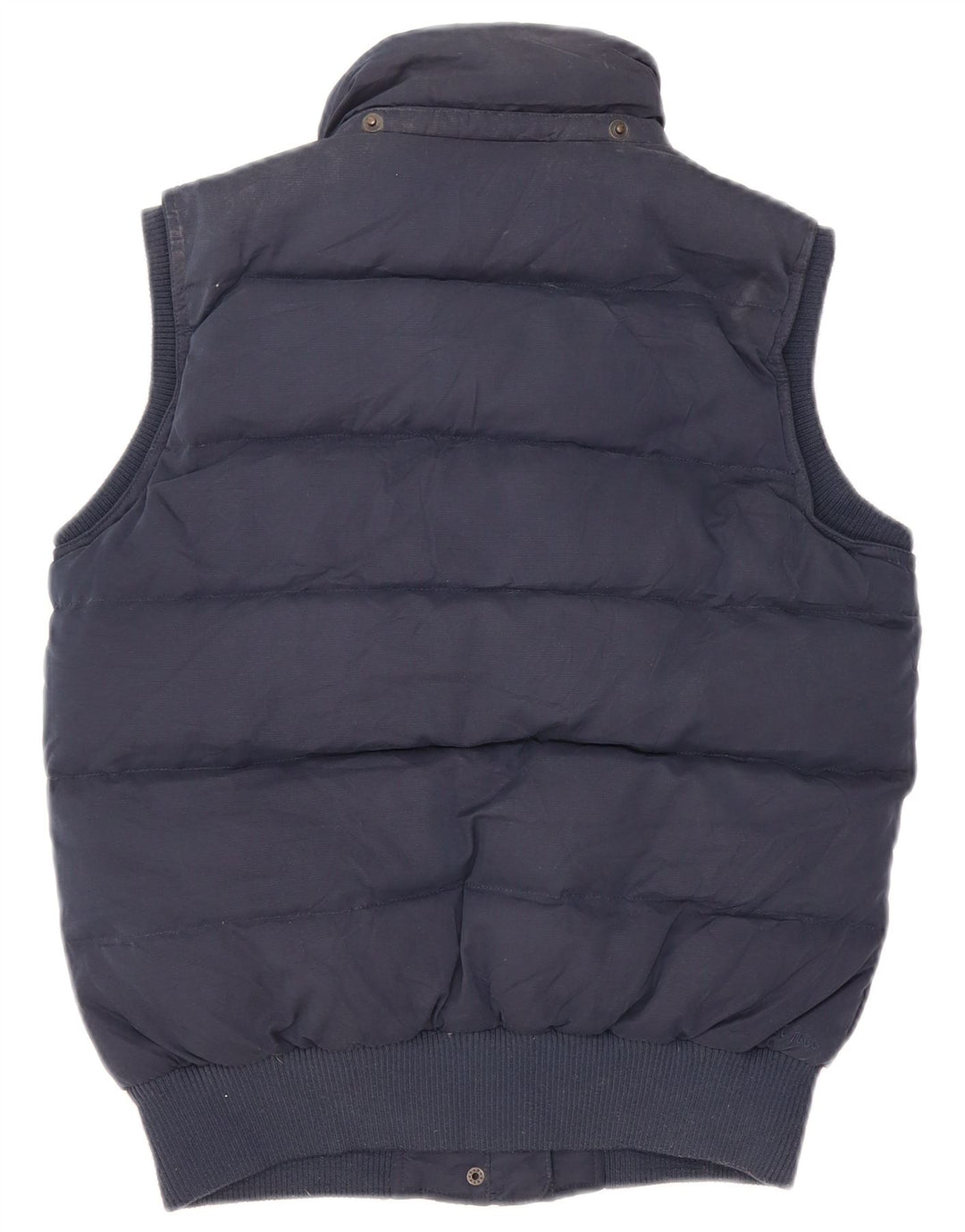 Fat Face Dame Sherpa Polstret Gilet UK 12 Medium Navy Blue Polyester