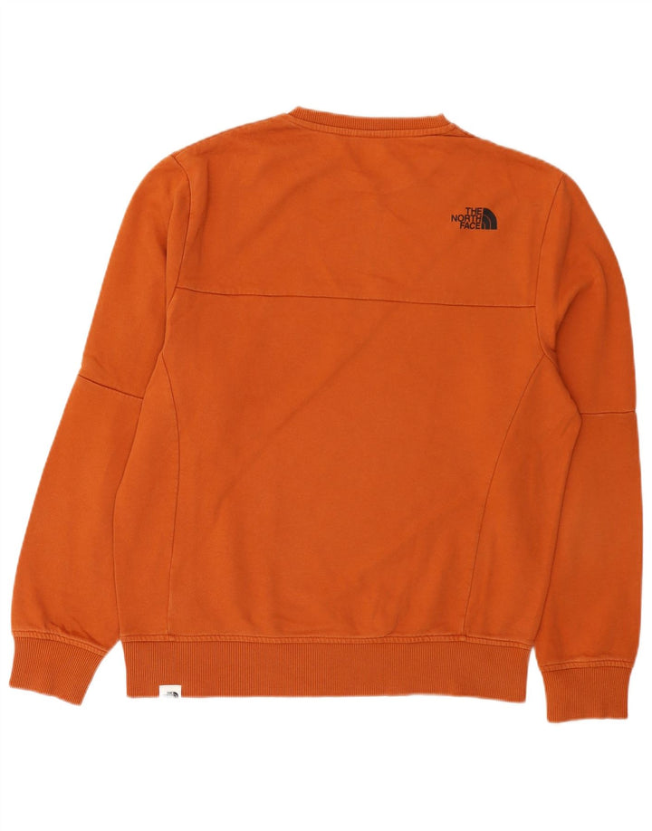 The North Face Herre Sweatshirt Jumper Medium Orange Bomuld