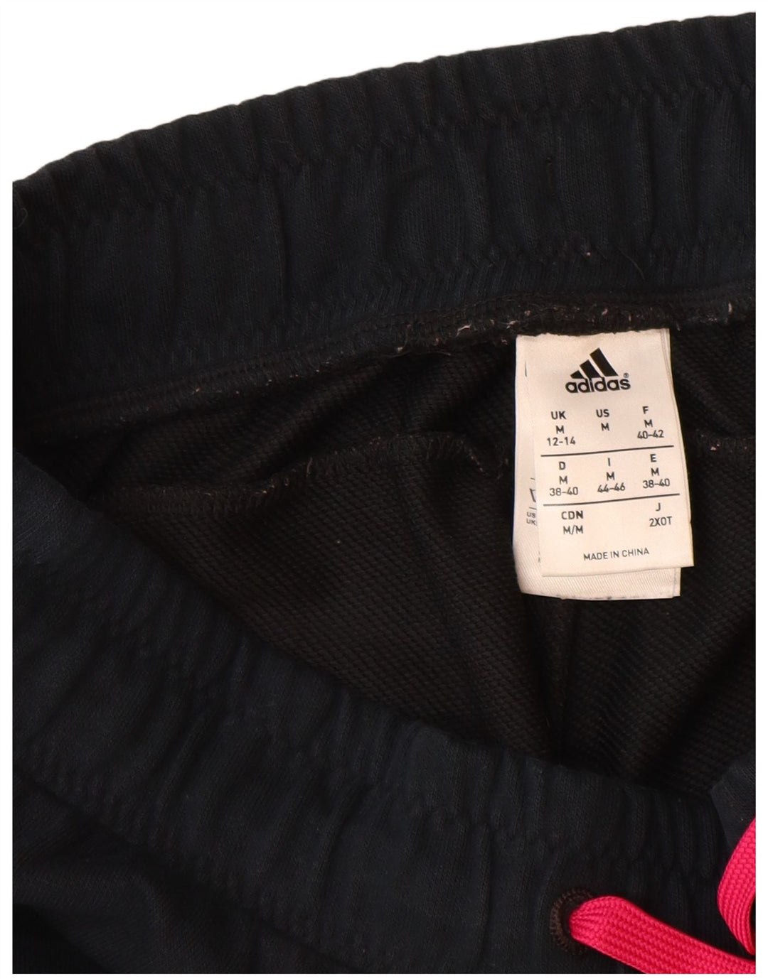 ADIDAS træningsdragt til kvinder Joggers UK 12/14 Medium Black Bomuld