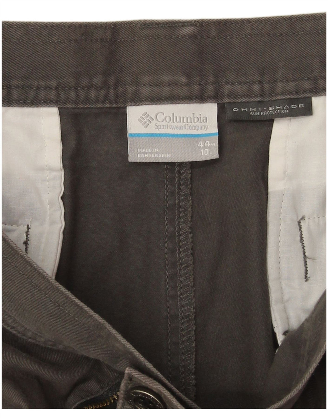 Columbia Herre Omni-Shade Cargo Shorts W44 2XL Grå Bomuld