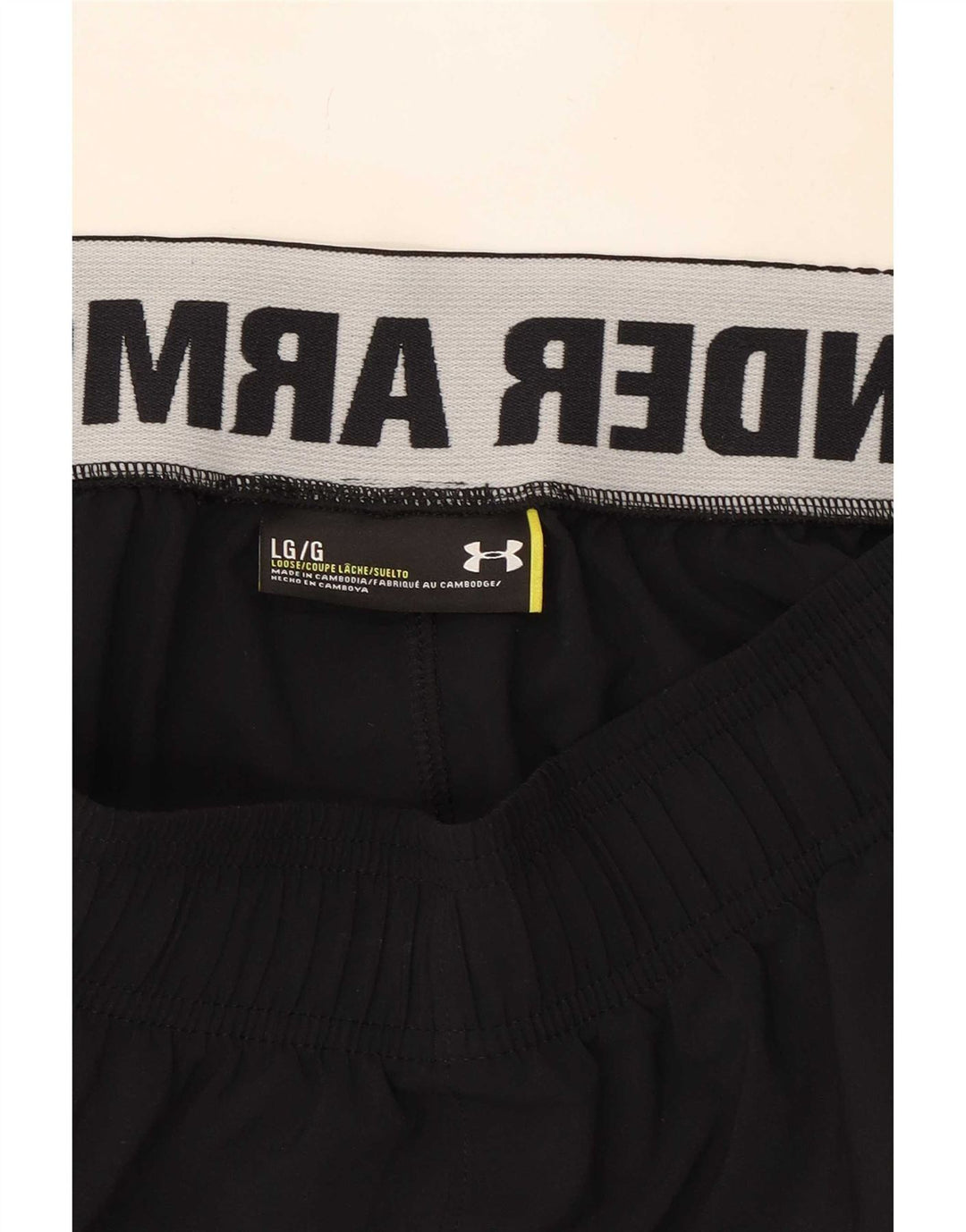 Under Armour Herre grafiske sportsshorts, store sorte
