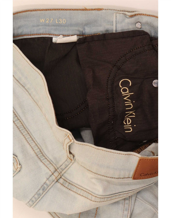 Calvin Klein Dame Slim Jeans W27 L26 Blå