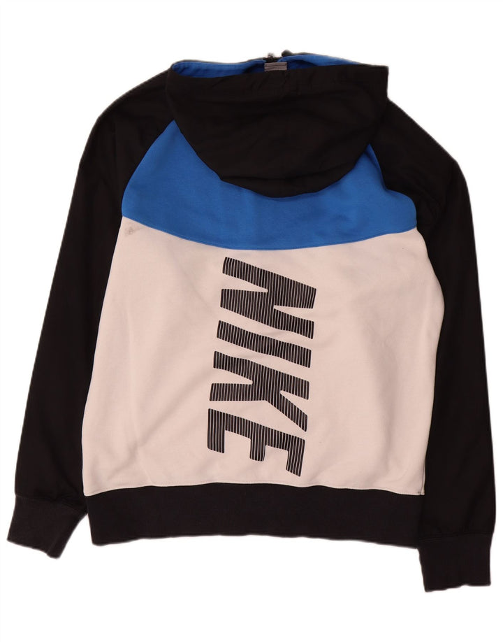 Nike Herre grafisk hættetrøje med lynlås Stor flerfarvet Colourblock Bomuld