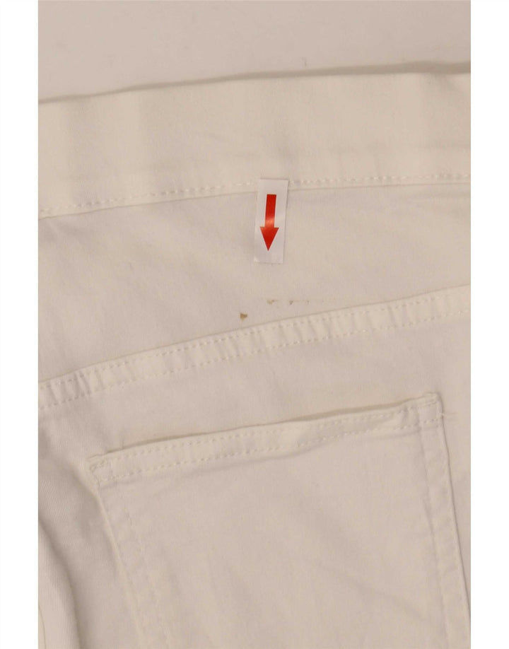 Marks & Spencer Dame Jegging Jeans UK 12 Medium W32 L28 Hvid Bomuld