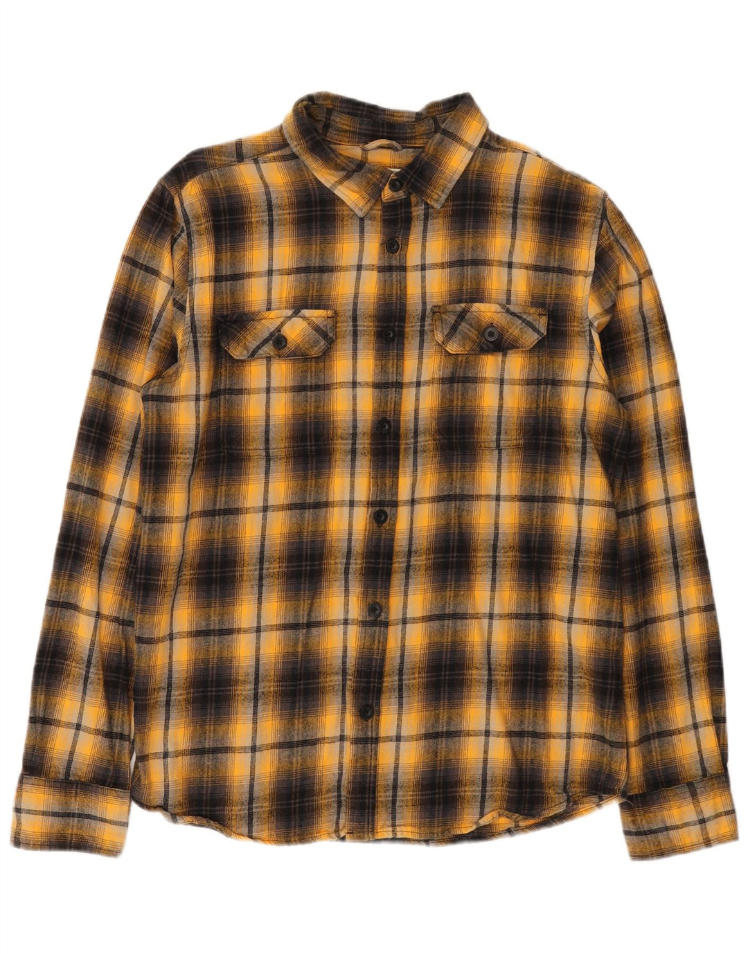 Mountain Warehouse Herre Flanelskjorte Stor gul ternet bomuld