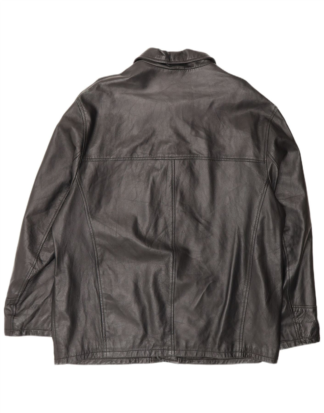 B.ONE Herre Læderjakke UK 42 XL Sort Læder