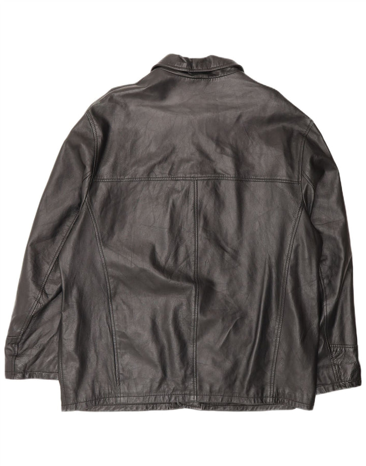 B.ONE Herre Læderjakke UK 42 XL Sort Læder