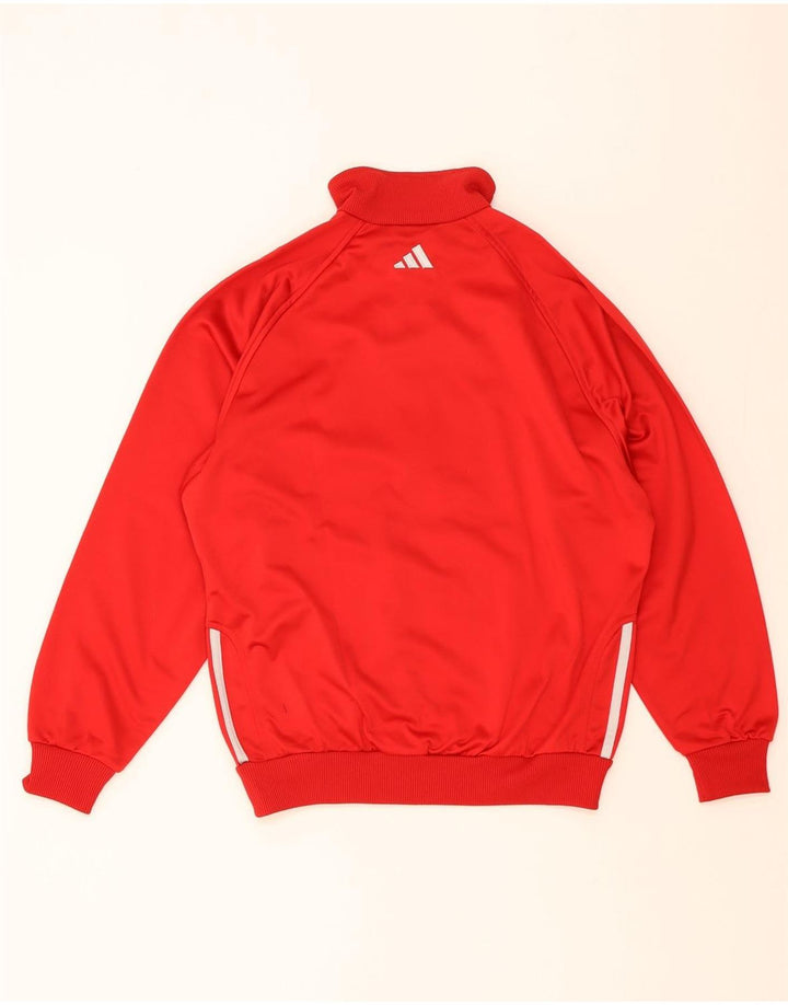 Adidas Drenge Træningsdragt Topjakke 13-14 År Rød Polyester