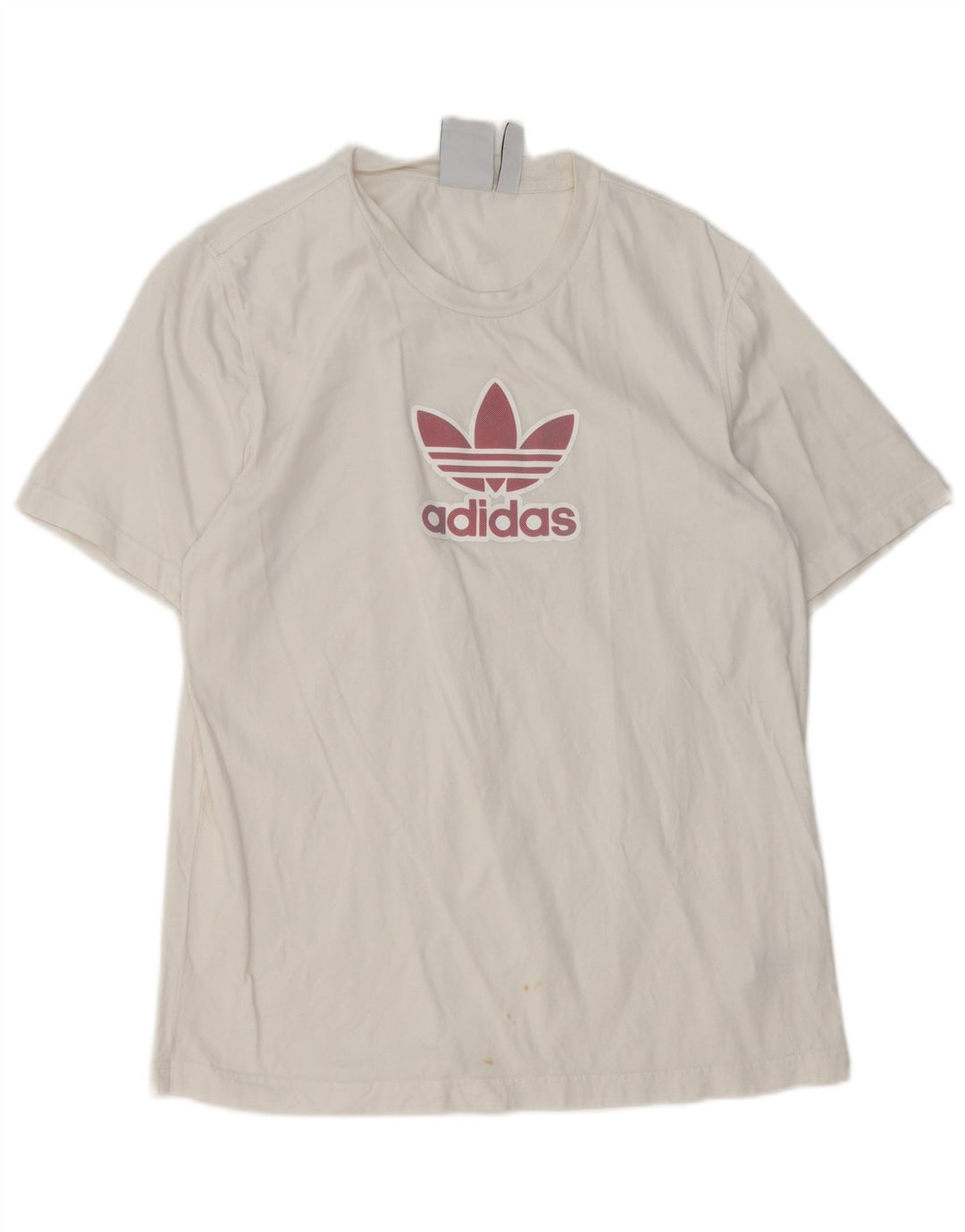 Adidas Grafisk T-shirt top til mænd Medium hvid bomuld