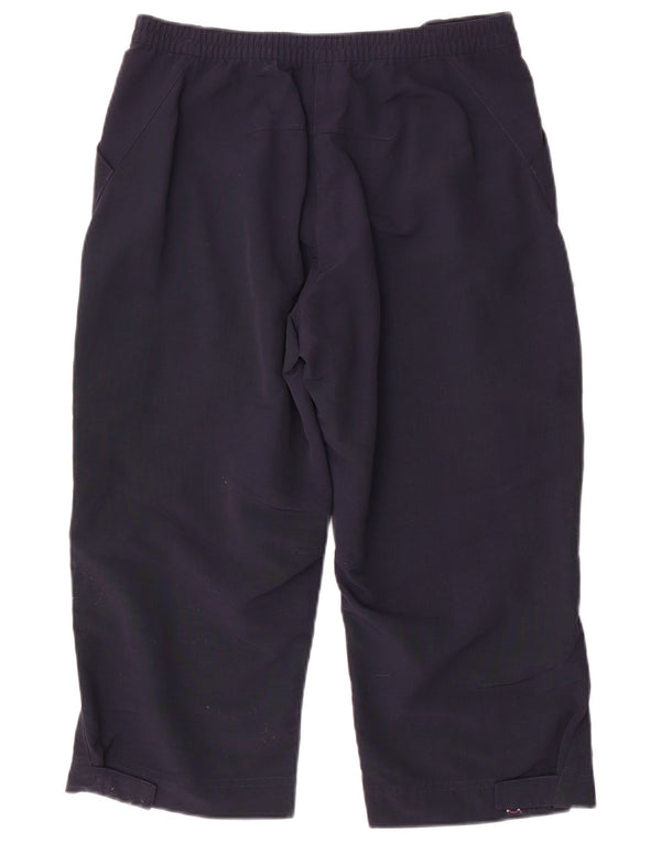 Adidas Womens Straight Capri Cargo Trousers UK 12 Medium W30 L20 Navy Blue