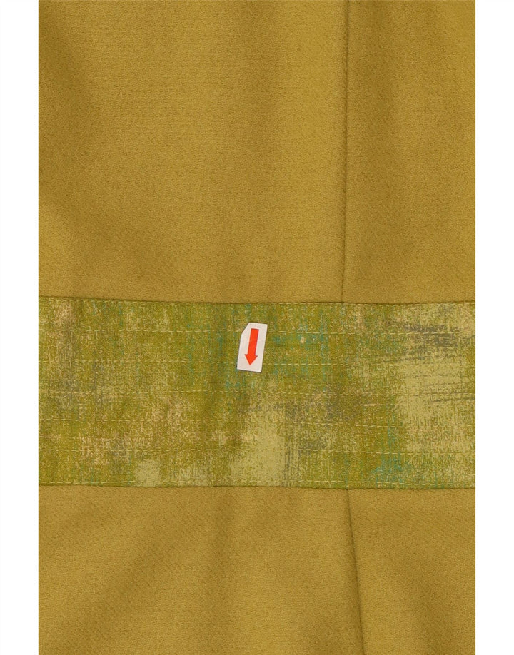 Vintage Dame Langærmet Shift Dress UK 12 Medium Green