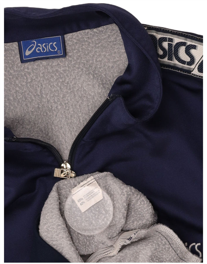 ASICS Herre grafisk træningsdragt Topjakke Stor marineblå polyamid