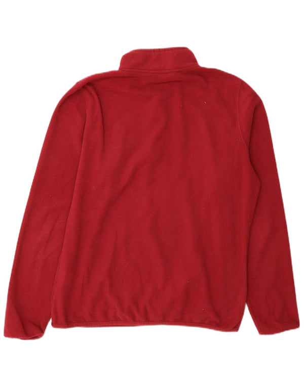 The North Face Dame lynlås-hals Fleece Jumper UK 16 Large Burgundy Polyester