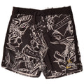 Billabong Herre grafiske svømmeshorts store sorte blomster polyester