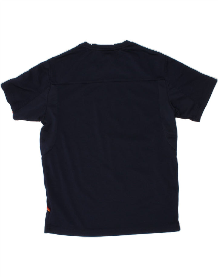 ELLESSE Boys T-Shirt Top 9-10 Years Navy Blue Polyester Vintage Ellesse and Second-Hand Ellesse from Messina Hembry 