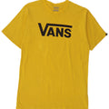 Vans Herre Classic Fit Grafisk T-Shirt Top Medium Gul Bomuld
