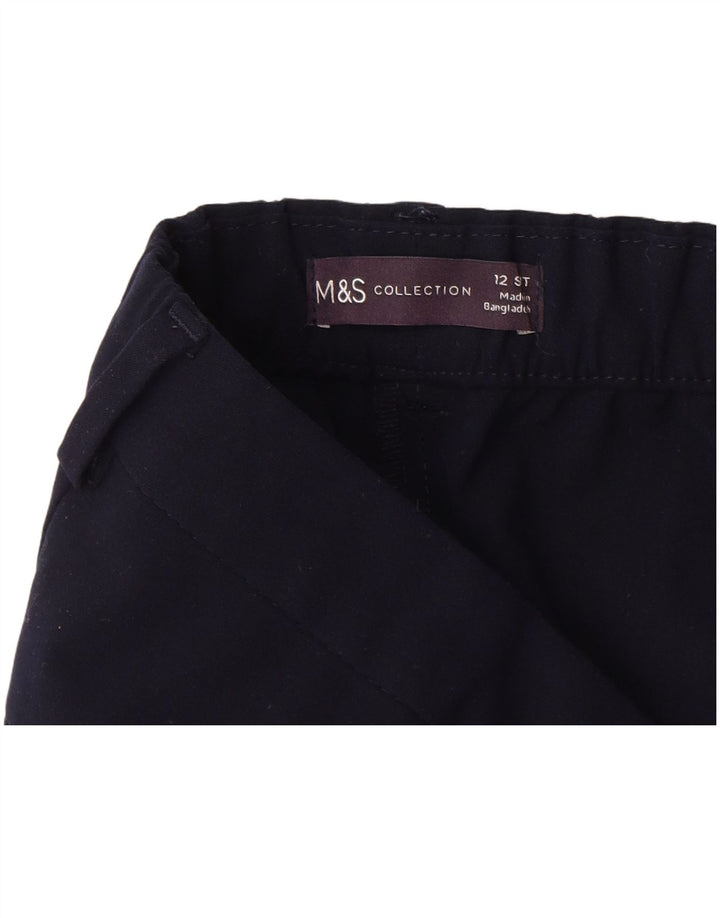 MARKS & SPENCER Chinobukser til kvinder UK 12 Medium W30 L28 Marineblå